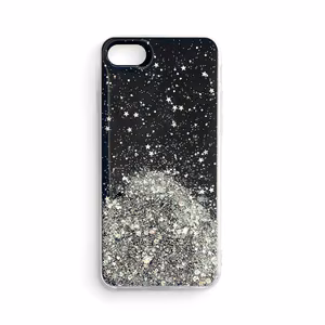 Žvaigždžių blizgesio dėklas iPhone 13 Pro juodas