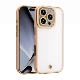 Silky Gold dėklas telefonui iPhone 15 Pro 6,1" rožinė
