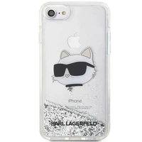 Karl Lagerfeld KLHCI8LNHCCS iPhone 7/8/SE 2020/2022 sidabrinis/sidabrinis kietas dėklas Blizgantis Choupette Galva