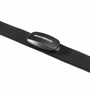 Rockbros HRM812 Bluetooth ANT+ širdies ritmo jutiklio diržas, IP67 – spalva: juoda