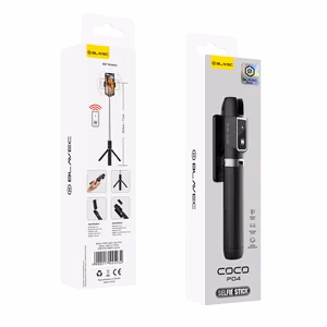 Blavec Selfie Stick Coco P-04 tripod + remote control 0,7 metres (SSCP04-TRB07) black