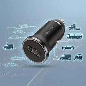 Blavec Automobilinis įkroviklis BS-01A-C Road - USB - QC 3.0 18W su USB to Type C cable (CCBS01ACR-UB) juodas