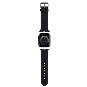 Karl Lagerfeld 3D Rubber Choupette Head dirželis juodas skirtas Apple Watch 42/44/45/49mm