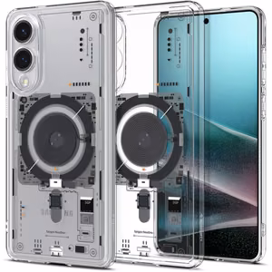 Spigen Ultra Hybrid Mag Case with MagSafe for Samsung Galaxy S25 Edge with Print - Transparent