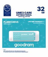 Goodram UME3 USB atmintukas 32 GB USB A tipo 3.2 Gen 1 (3.1 Gen 1) Turkis