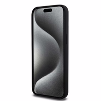 DKNY Skystas silikoninis baltas spausdintas logotipas magnetinis dėklas telefonui iPhone 13 Pro Max - juodas