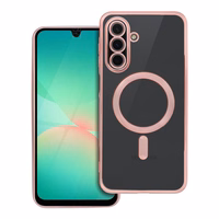 ELECTRO MAG COVER dėklas telefonui suderinamas su Magnetiniu MagSafe SAMSUNG A26 rožinis auksas