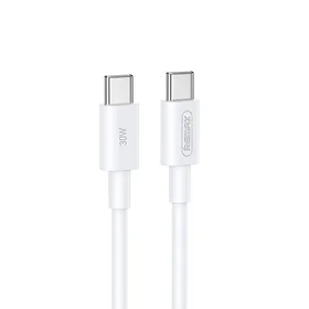 USB kabelis Remax RC-C021 USB-C to USB-C 30W 1.0m baltas