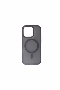 JM MAGSAFE SILK FROST I dėklas iPhone 16 Pro, juodas