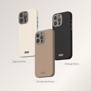 Moshi Napa MagSafe aukštos kokybės veganiškos odos dėklas, skirtas iPhone 15 Pro Max, „Midnight Black“ spalvos