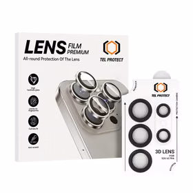 Apsauginis grūdintas stiklas Tel Protect 3D Lens on camera for Samsung Galaxy S26 Ultra black (lęšis 5 vnt.)