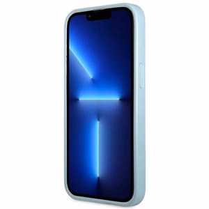 Guess Saffiano 4G Small Metal Logo Case for iPhone 13 Pro / 13 - Blue
