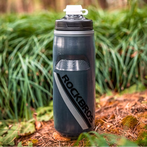 Rockbros 620 ml termo gertuvė dviračiui, be BPA, pereinamos juodos spalvos