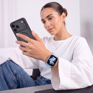 TECH-PROTECT NYLONMAG APPLE WATCH 4 / 5 / 6 / 7 / 8 / 9 / SE (38 / 40 / 41 MM) ŠVIESIAI MĖLYNAS