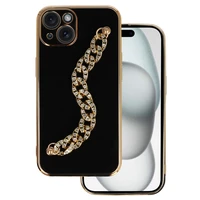 Madingas dėklas telefonui Iphone 13 dizainas 4 juoda