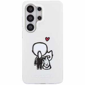 Karl Lagerfeld dėklas IML Karl ir Choupette MagSafe skirtas Samsung Galaxy S26 Ultra skaidrus