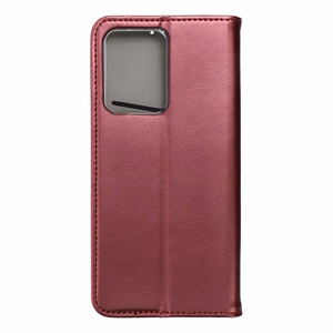 SMART MAGNETO Dėklas telefonui XIAOMI Redmi Note 12 Pro 5G - bordo