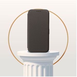 FOLIO šoninis magnetinis knygos tipo dėklas, skirtas IPHONE 14 PRO, rudas spalvos