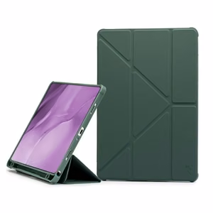 Dėklas Reach Origami Apple iPad 10.9 2022/iPad 11 2025 tamsiai žalias