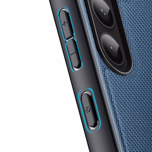 Dux Ducis Fino dėklas Samsung Galaxy S23+ su silikoniniu rėmeliu mėlynas