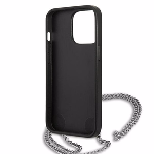 Karl Lagerfeld monogramos plokštelė dėklas iPhone 13 Pro / 13 6.1" - juoda