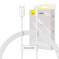 Baseus Superior Series kabelis USB į USB-C, 65W, PD, 1m (baltas)