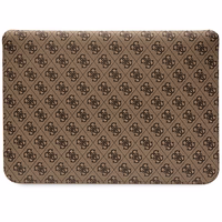 Guess 4G Stripe Metal Logo dėklas 14" nešiojamam kompiuteriui - rudas