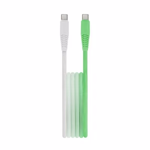 Setty kabelis USB-C - USB-C 1,5 m 3A KGC-C-1.5320 mėtų-baltas gradientas