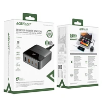 "Acefast Z6" įkroviklis "GaN" tinklo stalinis 2x USB-A / 2x USB-C PD 65W - juodas