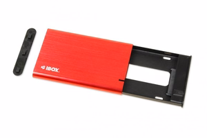 iBox HD-05 HDD/SSD dėklas raudonas 2,5"