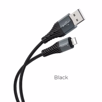 Kabelis USB-A į Lightning Hoco 2,4A 1 m X38 juodas