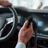 FORCELL F-ENERGY Carbon CC50-1AC automobilinis įkroviklis USB A su kabeliu Type C PD QC3.0 3A 38W juodas