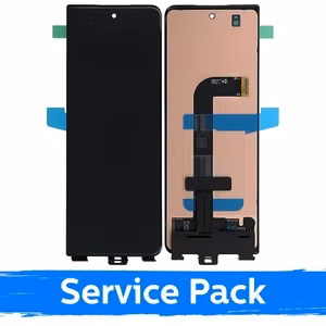 LCD Display Compatible With Samsung F926 Z Fold3 (OUTER) Black (Service Pack)