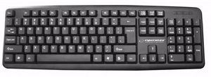 Esperanza EK134 klaviatūra USB juoda