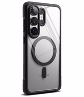 Ringke Fusion Bold Magnetic MagSafe Dėklas for Samsung Galaxy S26 Ultra - Clear juodas