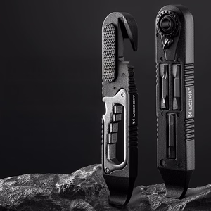 Wozinsky WZK-L2 14-in-1 Bicycle Tool Set, Multitool, Allen Keys, Tire Lever - Black