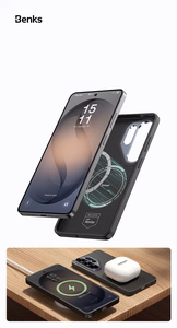 Benks Magnetic Armor Pro Kevlar Metal Frame Dėklas 600D (G048) for Samsung Galaxy S26 juodas