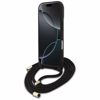 Guess 4G Big Logo Cord Stap per petį dėklas telefonui iPhone 17 Pro - rudas
