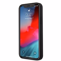 Guess GUHCP12LLSVSBK iPhone 12 Pro Max 6.7" juodas/juodas kietas dėklas Script Vintage