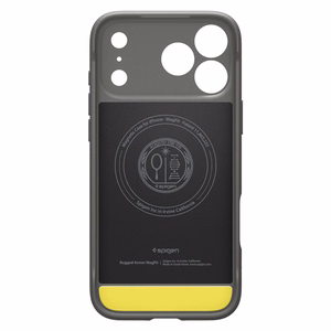 Spigen Rugged Armor MagSafe dėklas, skirtas iPhone 17 Pro / 18 Pro, pilkas