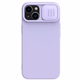 Dėklas Nillkin CamShield Silky Magnetic Silicone Apple iPhone 14 Plus šviesiai violetinis