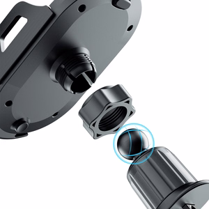 Dudao F2+ smartphone laikiklis for the air vent with clamp - juodas