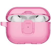 Uniq Glase Pro Case for AirPods Pro 3 Lock Case - Transparent Pink