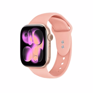 Crong Liquid dirželis, skirtas Apple Watch 38 / 40 / 41 / 42 mm, lašišos rausvas