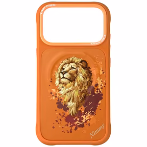 Nimmy Lew MagSafe deklas iPhone 17 Pro - oranzinis