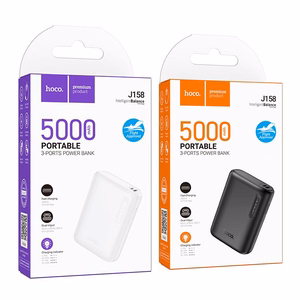 "Powerbank Hoco" 5000 mAh 2A J158 juodas