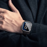 AmazingThing Titan Pro Metal Dėklas Apple Watch 11 46mm Aluminum - Juodas