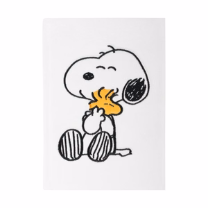 Snoopy Lazy Days A5 užrašų knygelė pliušiniu viršeliu