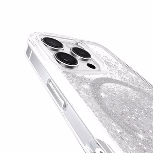 Case-Mate Waterfall MagSafe dėklas, skirtas iPhone 16 Pro, sidabro spalvos