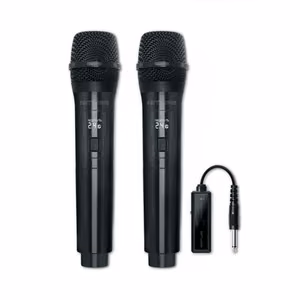 Muse MC-50 WI – dviejų belaidžių mikrofonų komplektas, juodas